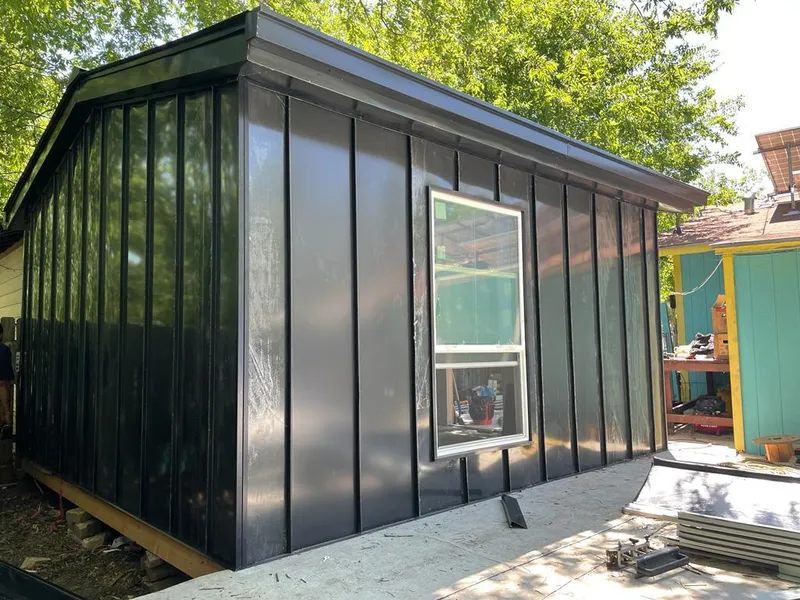 Black standing seam metal wall panels for Metal Roof Installation in West Ocean City